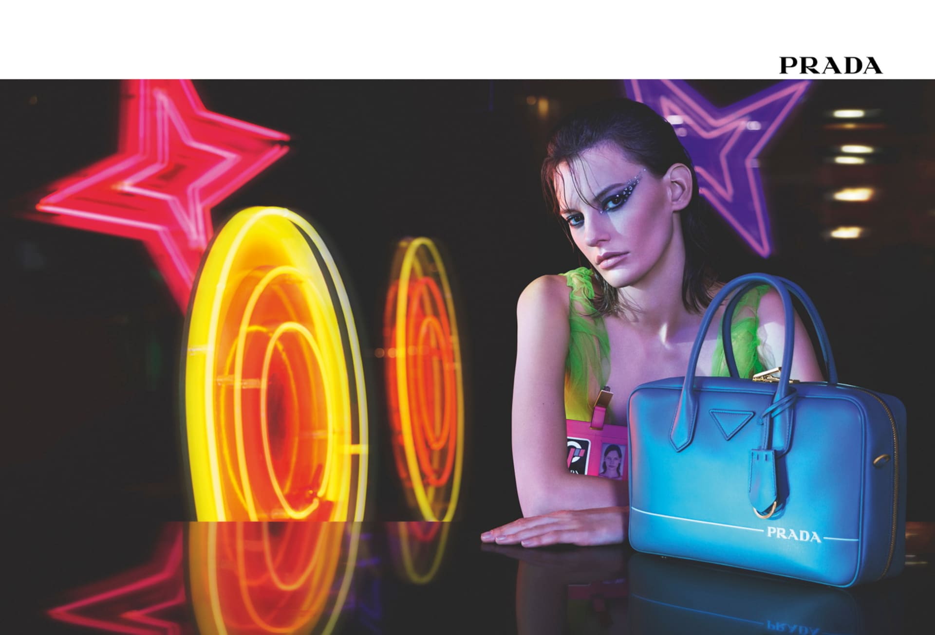 Neon Dream Prada F W 2018 Womenswear advertising campaign